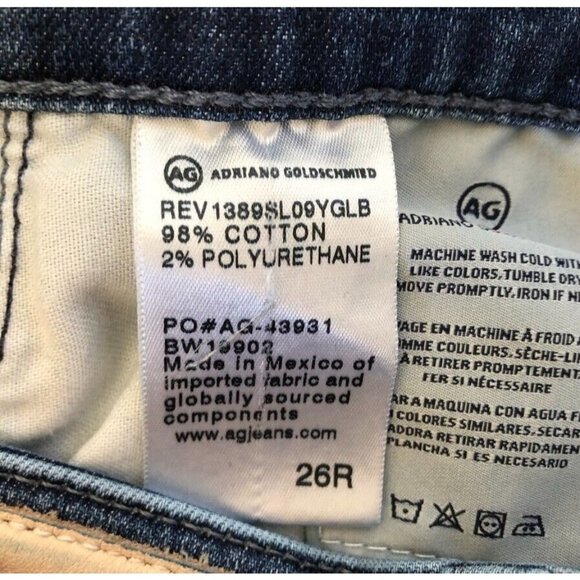 AG Adriano Goldschmied Legging Ankle Jeans in 9 Years Globe Released Hem - Picture 7 of 9